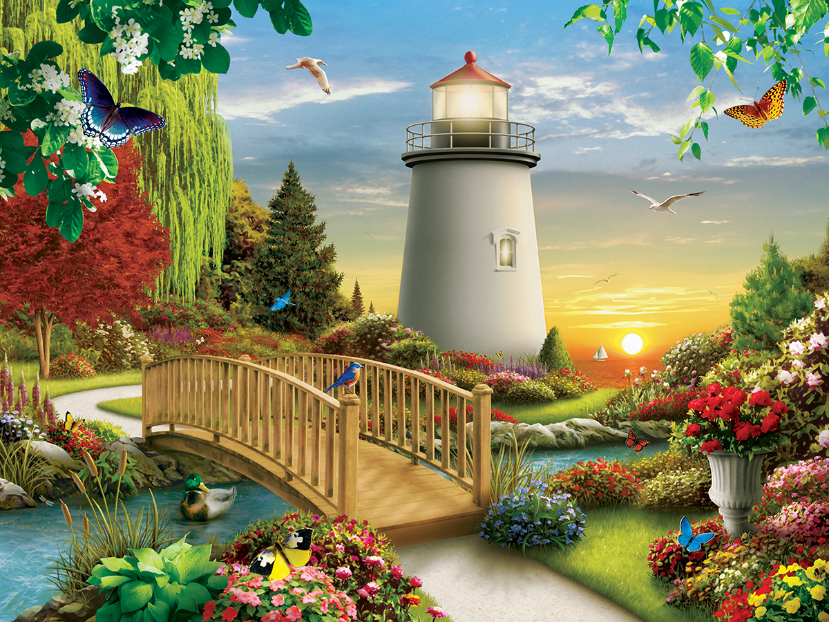 Dawn of Light Lighthouse Jigsaw Puzzle