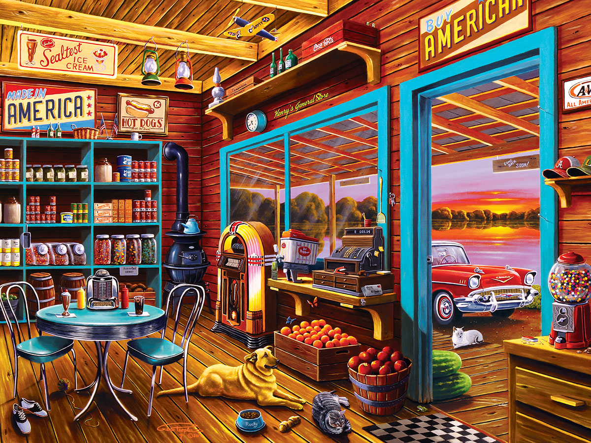 Henry's General Store General Store Jigsaw Puzzle