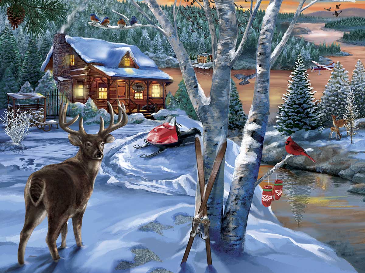 Holiday - Holiday Visitors Winter Jigsaw Puzzle