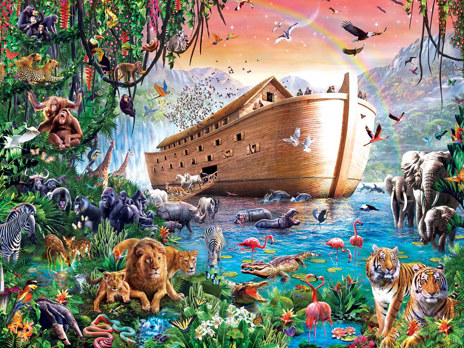 Noah’s Ark Finds Shore Animals Jigsaw Puzzle
