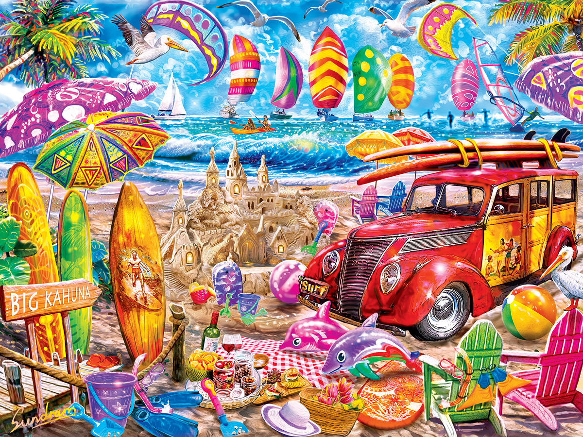 Surf's Up Vehicles Jigsaw Puzzle