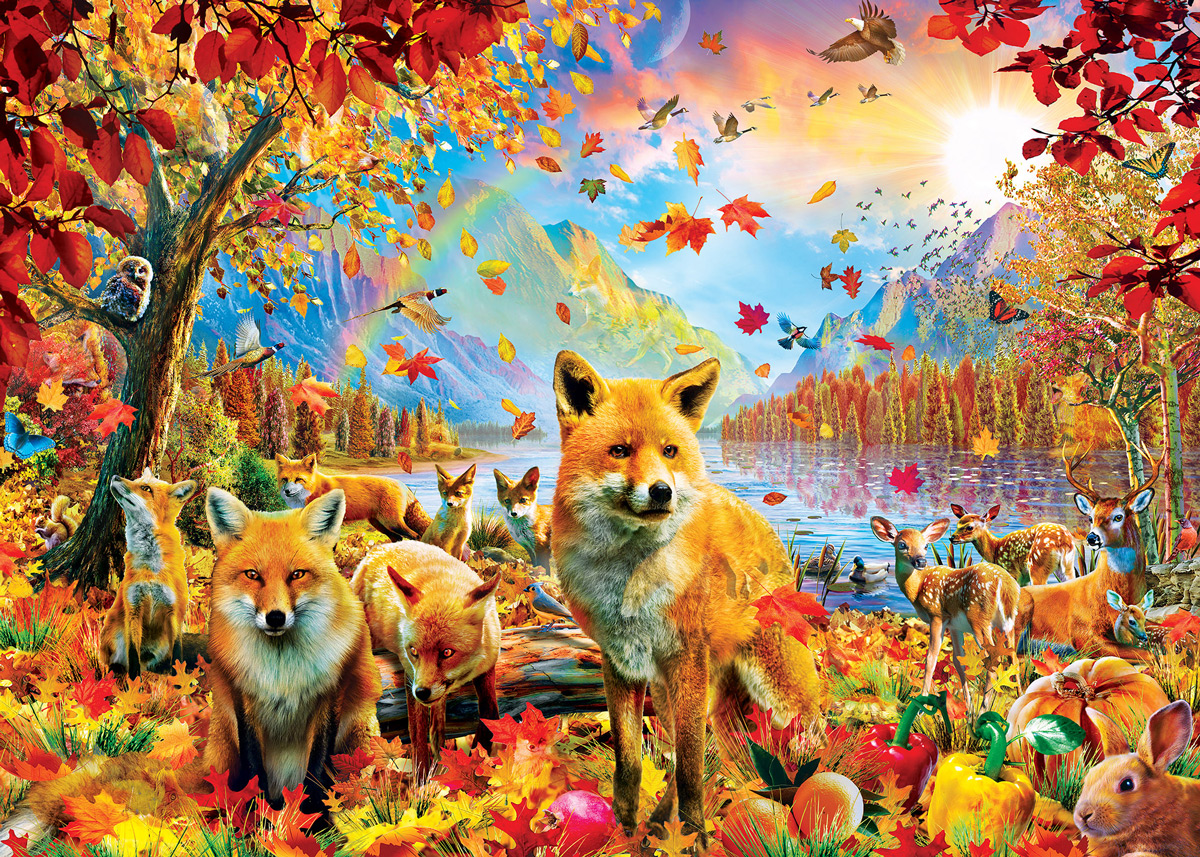 Foxes and Friends Forest Animal Hidden Images