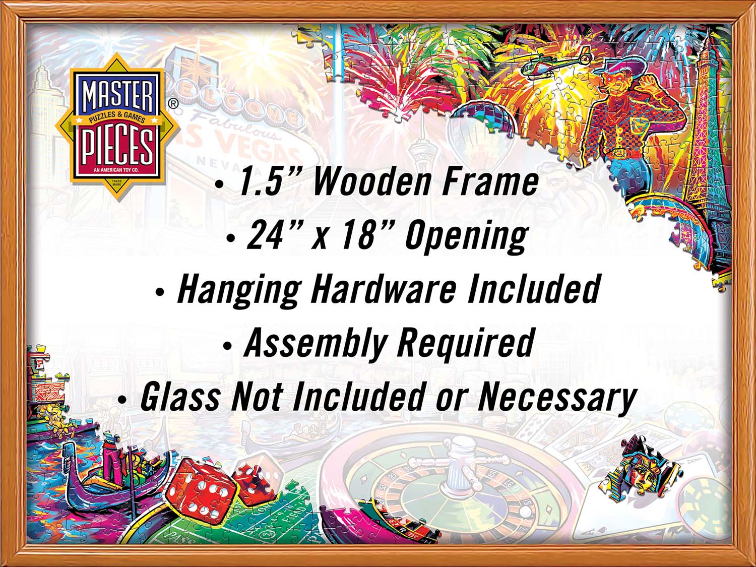 18" x 24" Wood Puzzle Frame