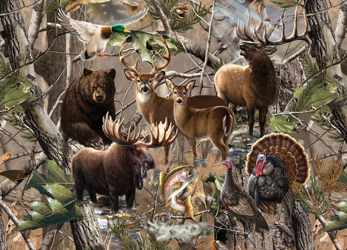 Open Season Forest Animal Jigsaw Puzzle