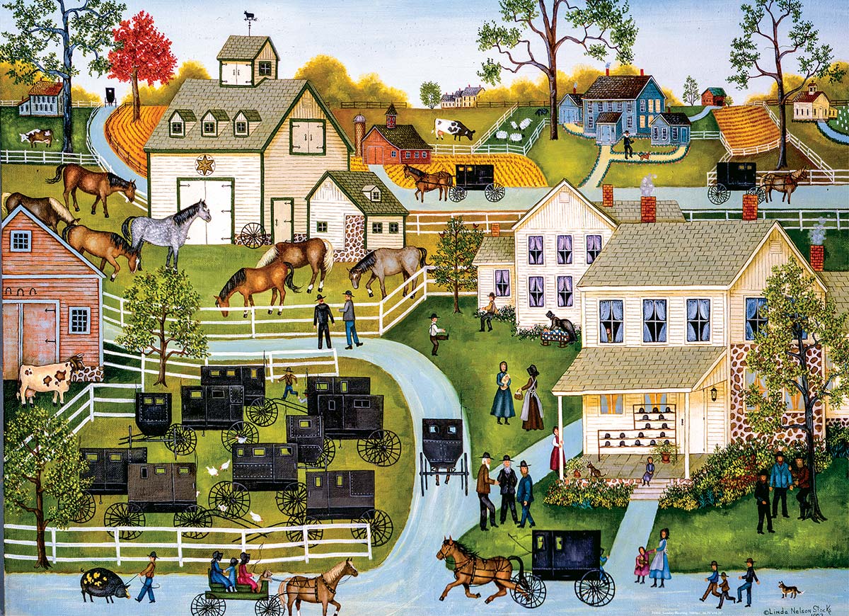 Hometown Gallery - The Peddler 1000 Piece Puzzle