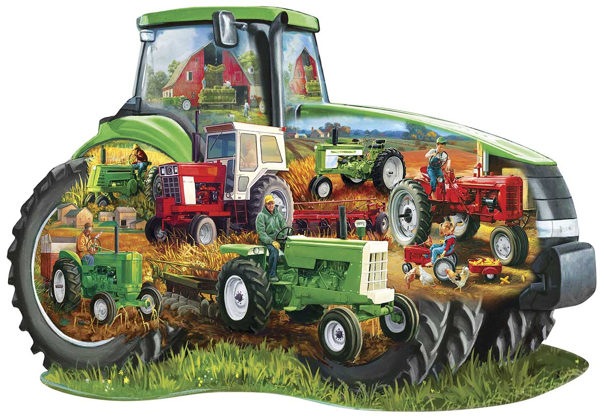 Tractor Farm Shaped Puzzle