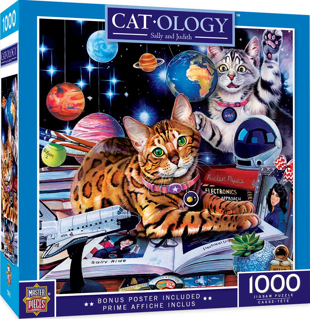 A Happy Cat 1000 Piece Jigsaw Puzzle by Goodway Puzzles