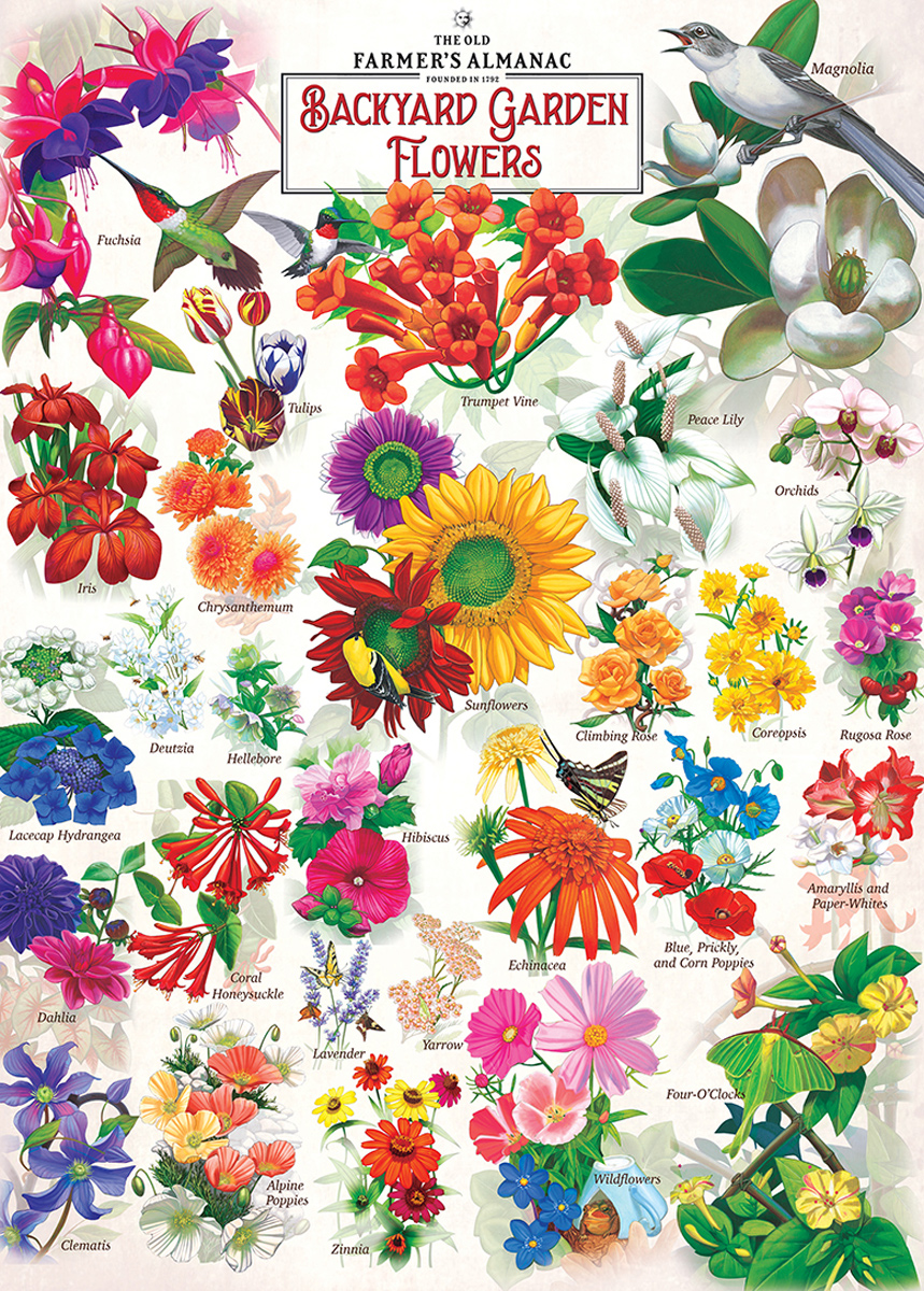 Garden Florals Farm Jigsaw Puzzle
