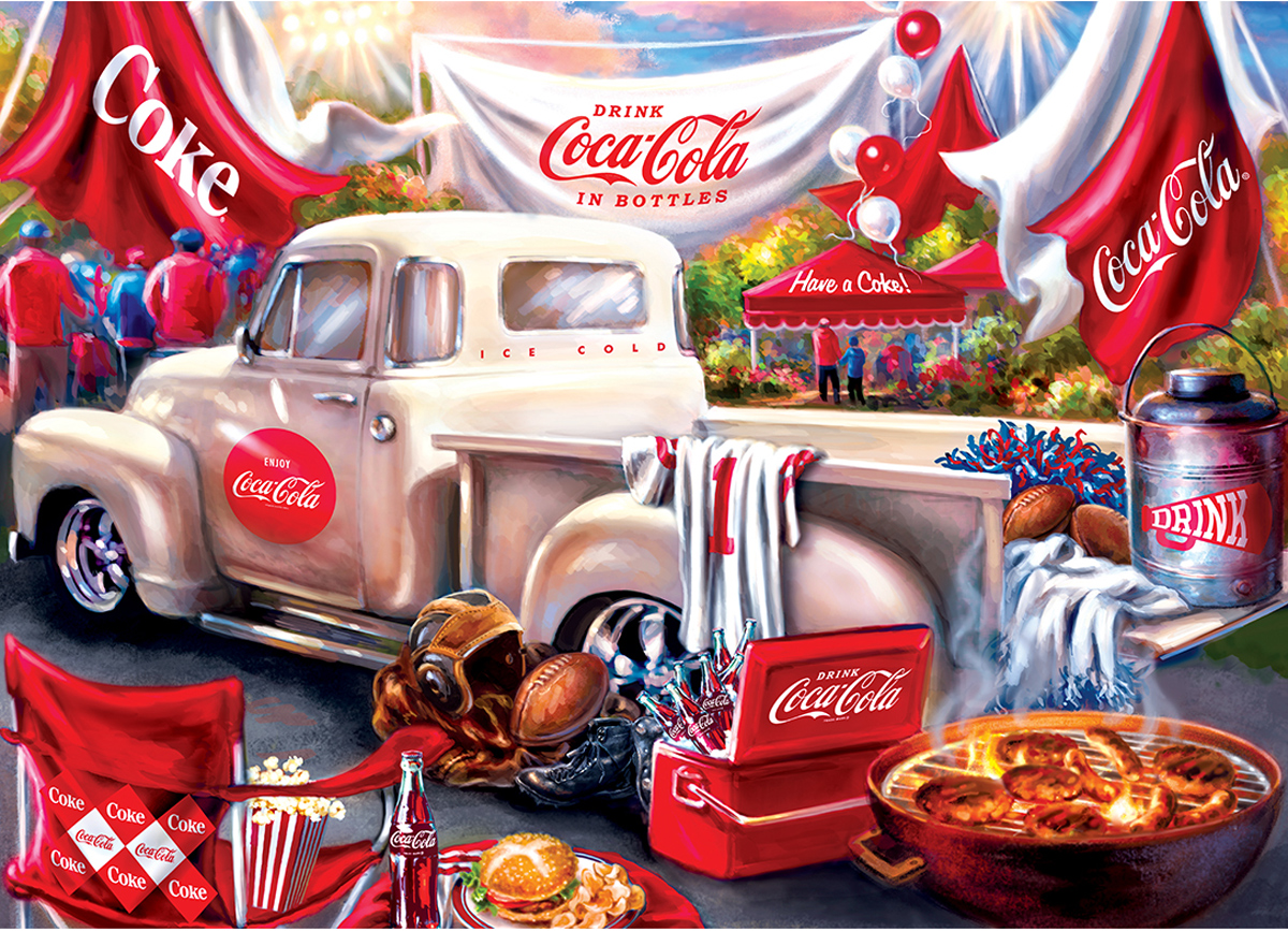 Coca-Cola Tailgate Vehicles Jigsaw Puzzle