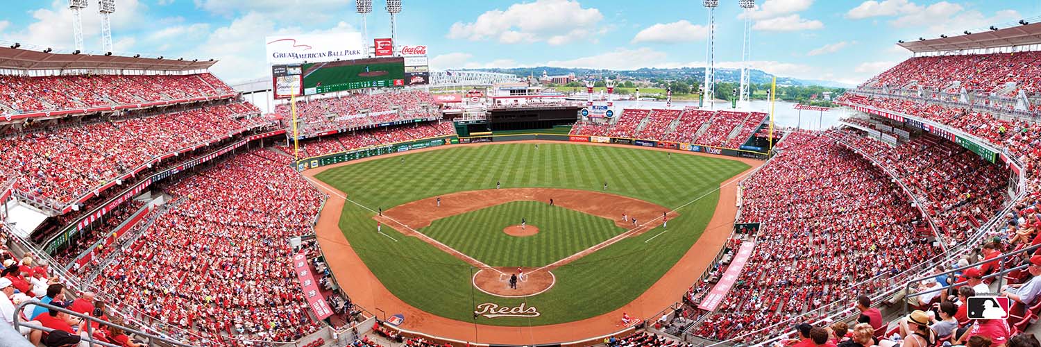 Cincinnati Reds MLB Stadium Panoramics Center View, 1000 Pieces