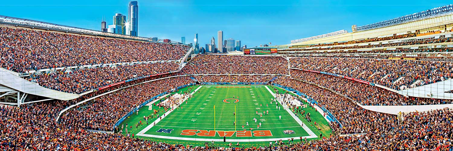 Chicago Bears NFL Stadium Panoramics End View Sports Jigsaw Puzzle