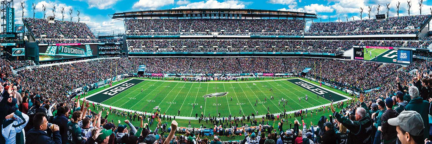 Philadelphia Eagles NFL Stadium Panoramics Center View Sports Jigsaw Puzzle