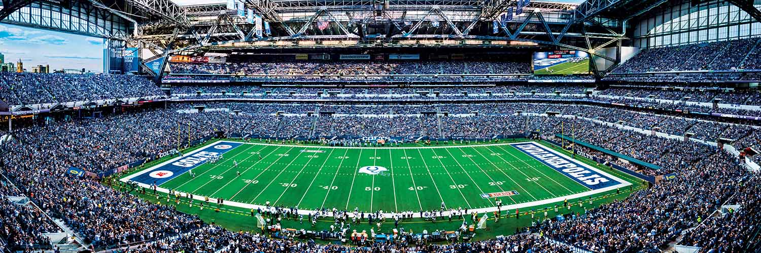 Indianapolis Colts NFL Stadium Panoramics Center View Sports Jigsaw Puzzle