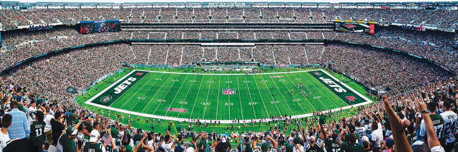 New York Jets NFL Stadium Panoramics Center View Sports Jigsaw Puzzle