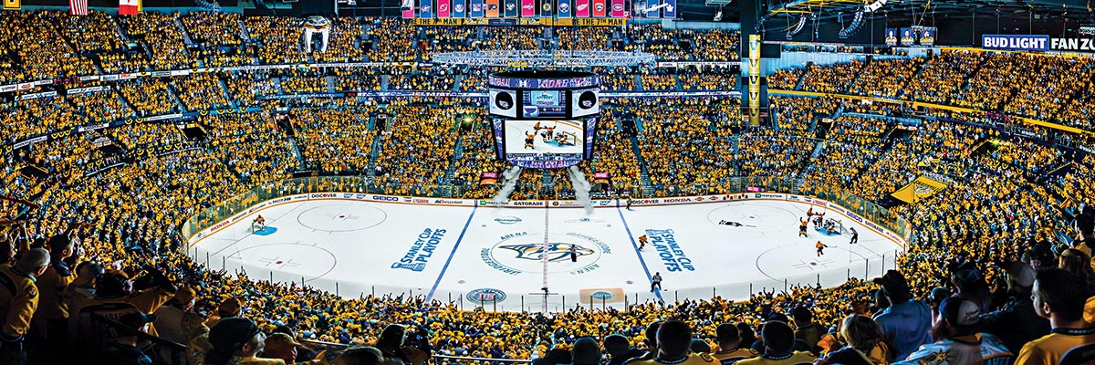 Nashville Predators NHL Stadium Panoramics Center View Sports Jigsaw Puzzle