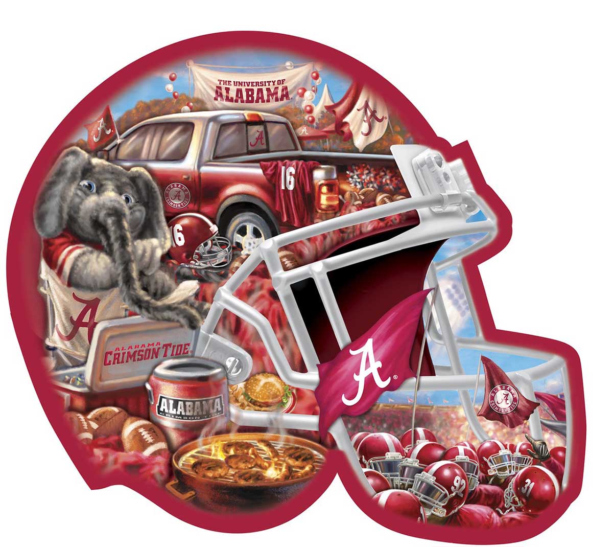 Houston Texans 500 Piece Helmet Shaped Puzzle