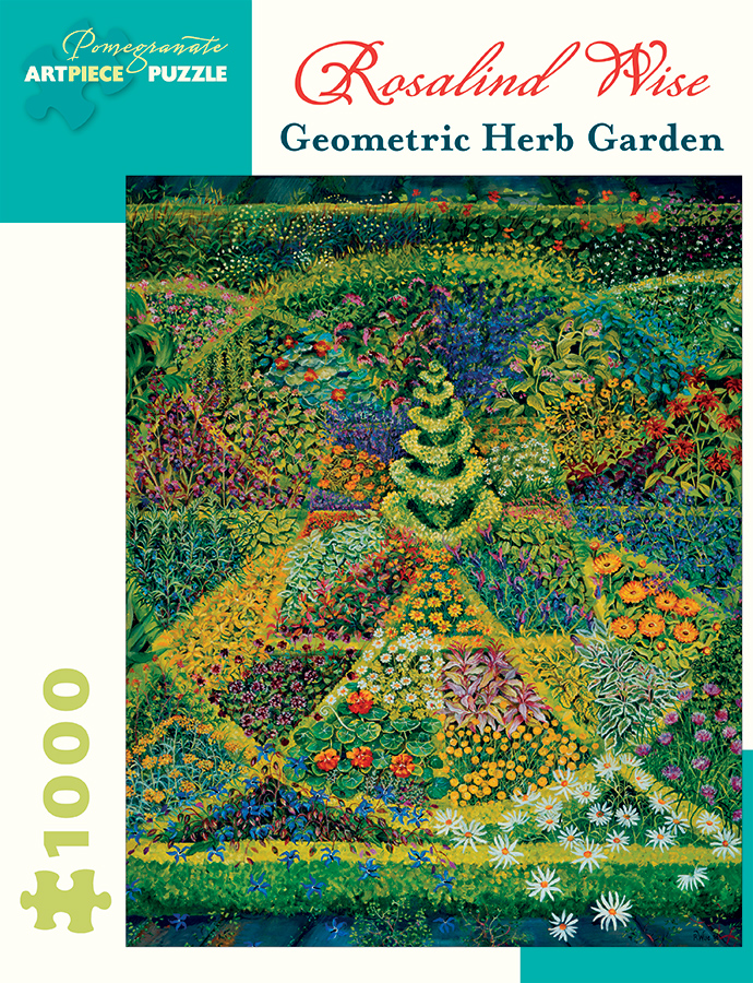Geometric Herb Garden Flower & Garden Jigsaw Puzzle