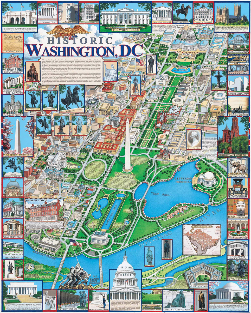 Historic Washington, DC Maps & Geography Jigsaw Puzzle