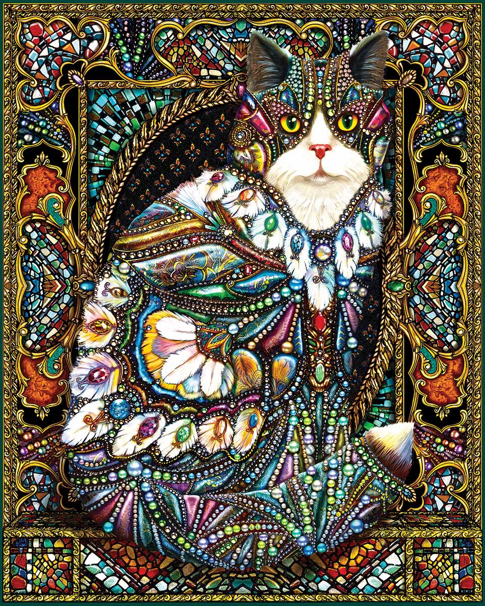 Wooden Puzzle 250 The Jeweled Cat 