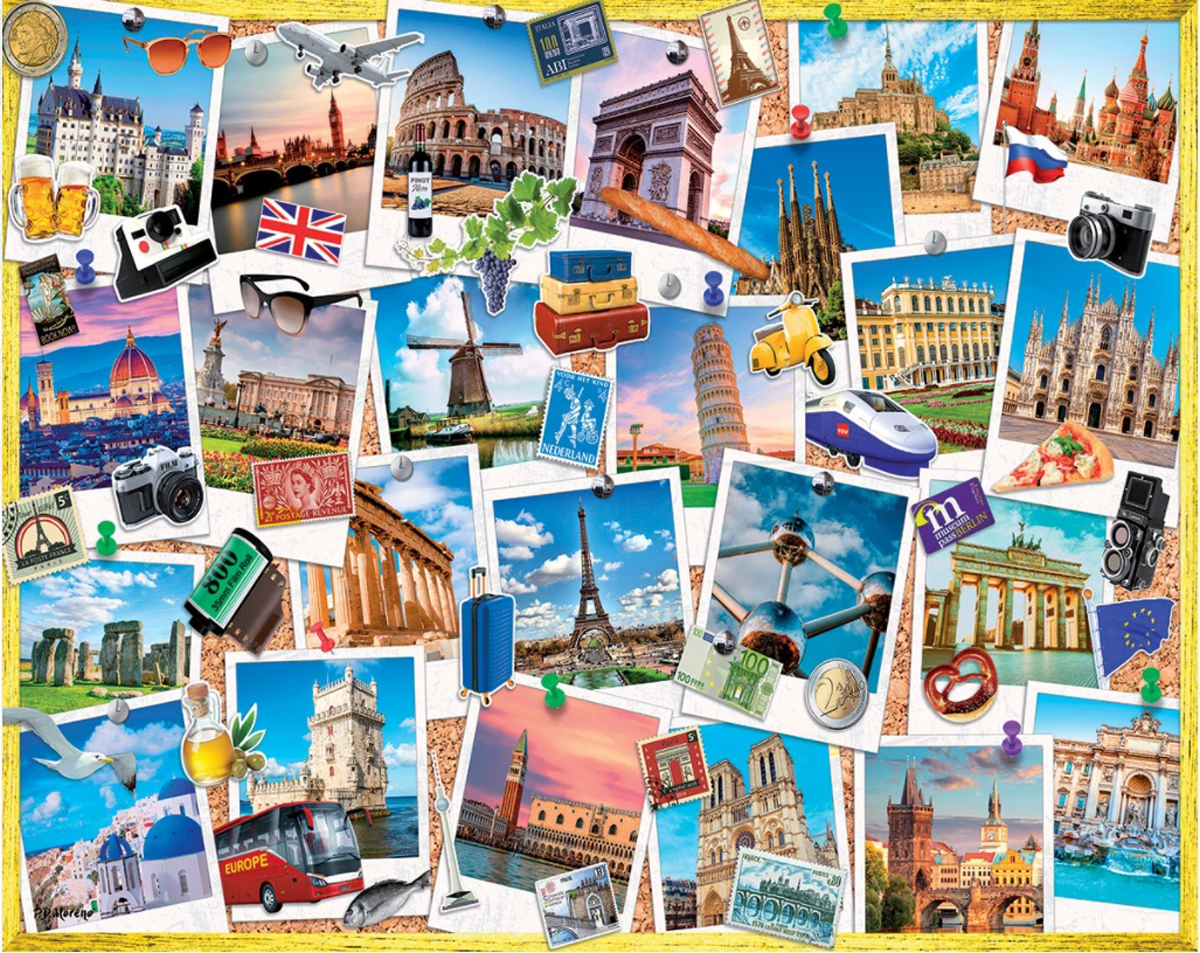 Snapshots of Europe Travel Jigsaw Puzzle