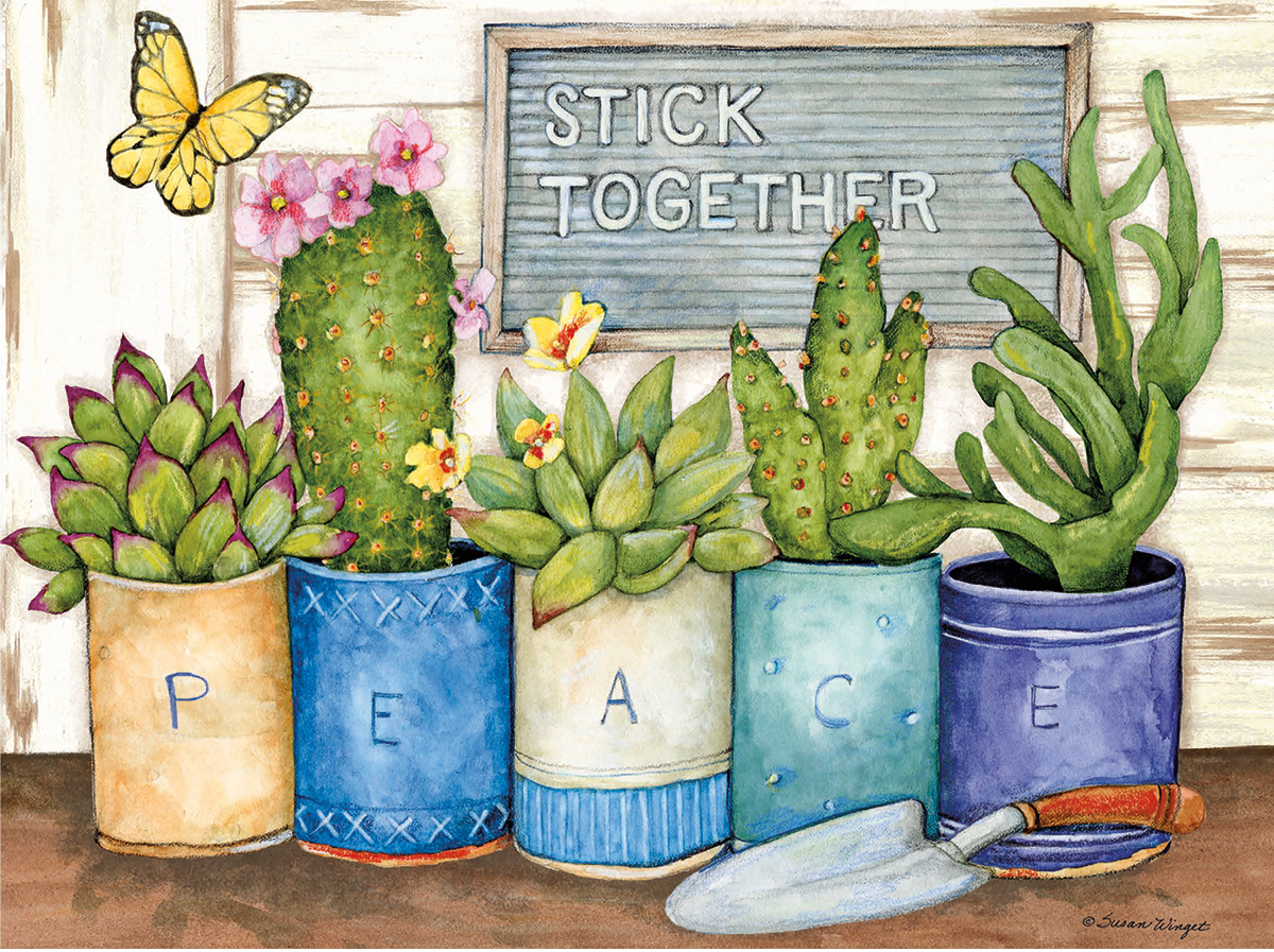 Stick Together Flower & Garden Jigsaw Puzzle