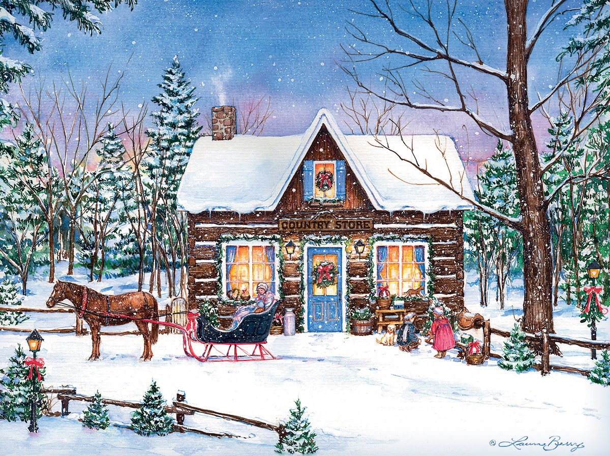 Magical Evening Winter Jigsaw Puzzle