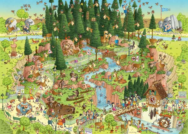 Black Forest Habitat Forest Animal Jigsaw Puzzle