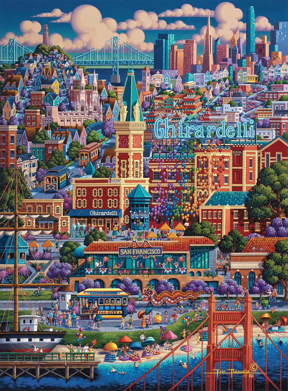 City By The Bay San Francisco Jigsaw Puzzle
