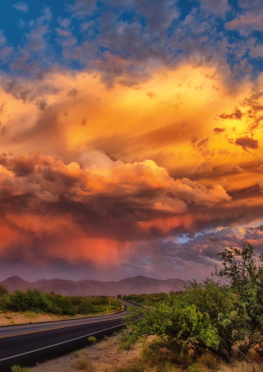 BLANC Series: Desert Clouds, Arizona Landscape Jigsaw Puzzle