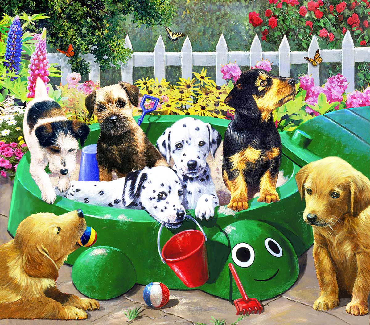 Puppy Nursery Dogs Jigsaw Puzzle