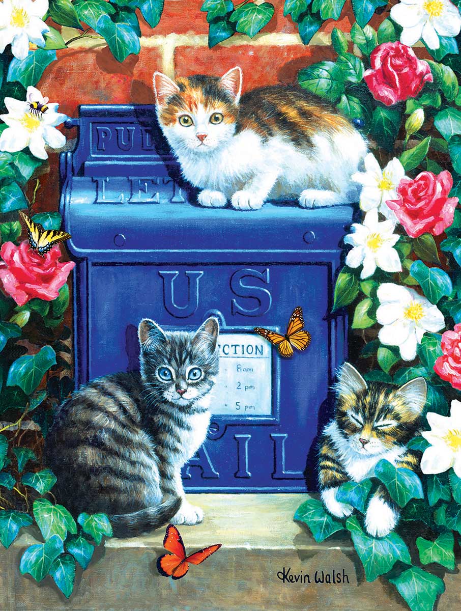 Mail Box Kittens Cats Jigsaw Puzzle