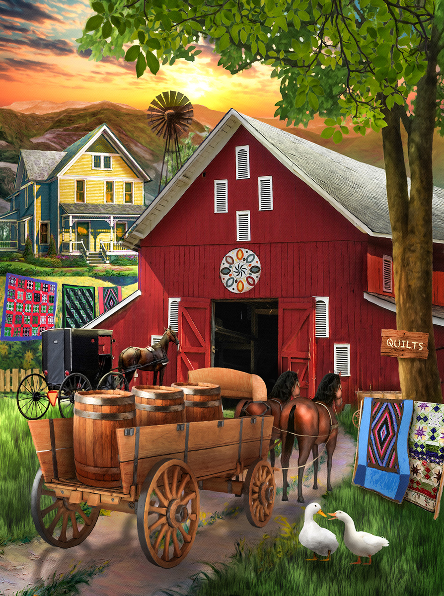 Amish Paradise Farm Jigsaw Puzzle
