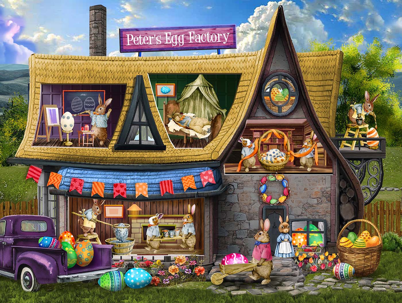 Peter's Egg Factory Easter Jigsaw Puzzle