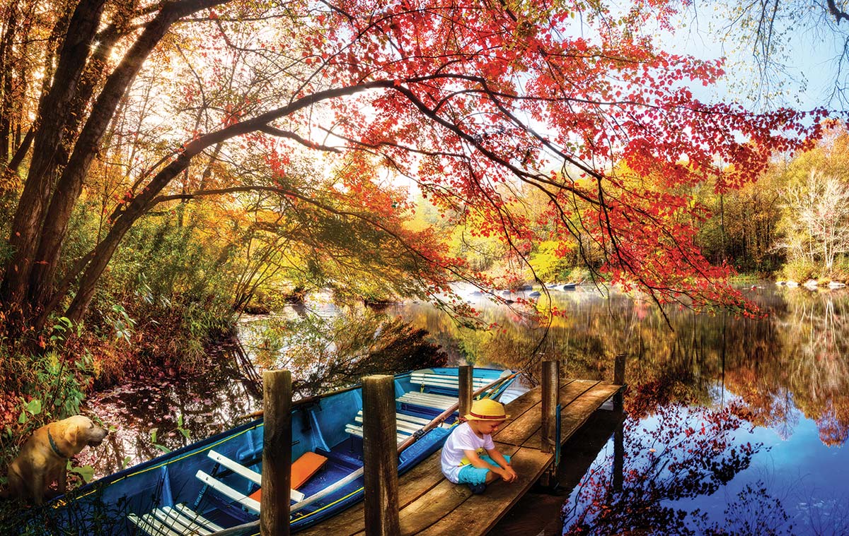 Morning Thoughts Landscape Jigsaw Puzzle