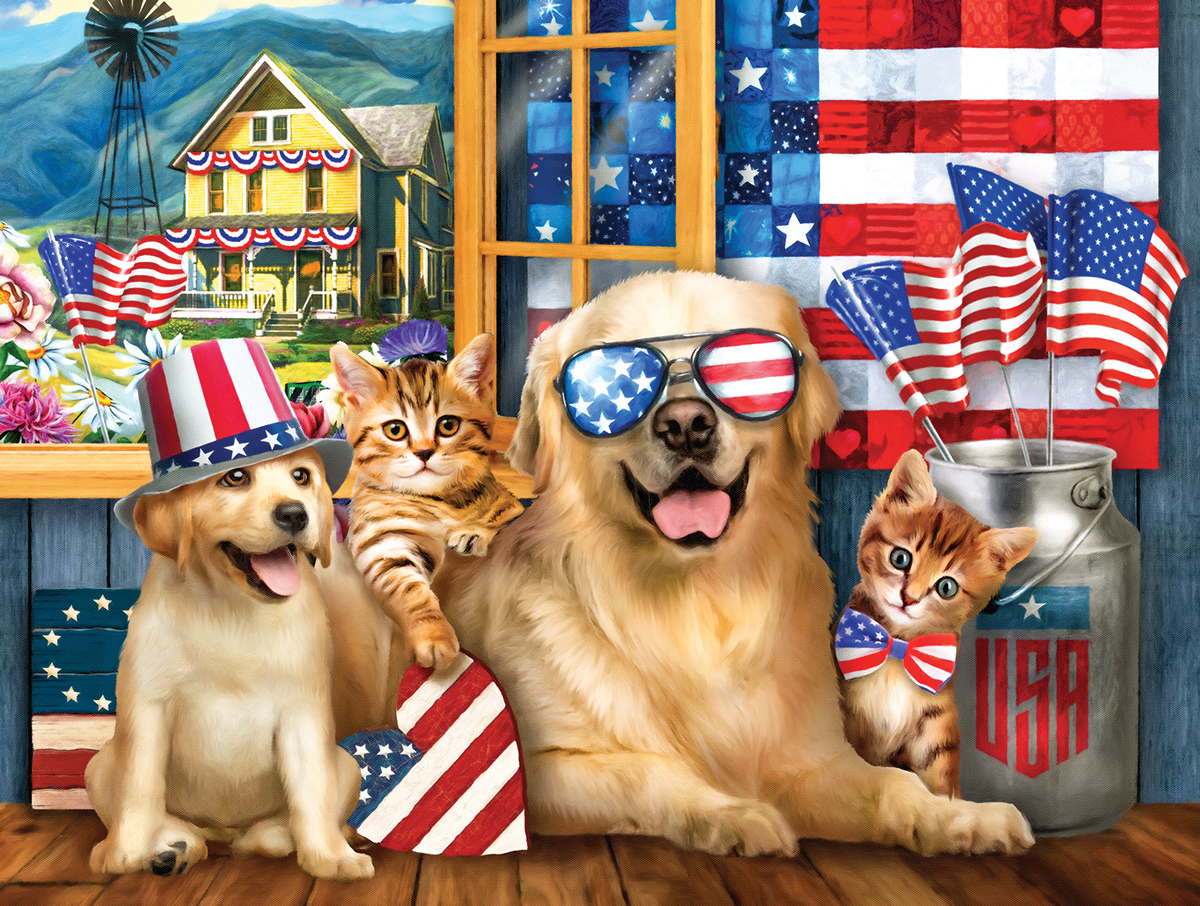 Born in the U.S.A. Patriotic Jigsaw Puzzle