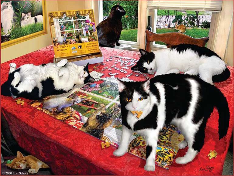 Who Let The Cats Out? Cats Jigsaw Puzzle