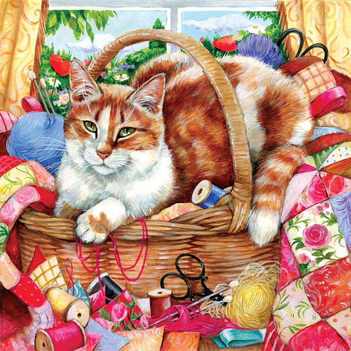 A Perfect Spot Cats Jigsaw Puzzle