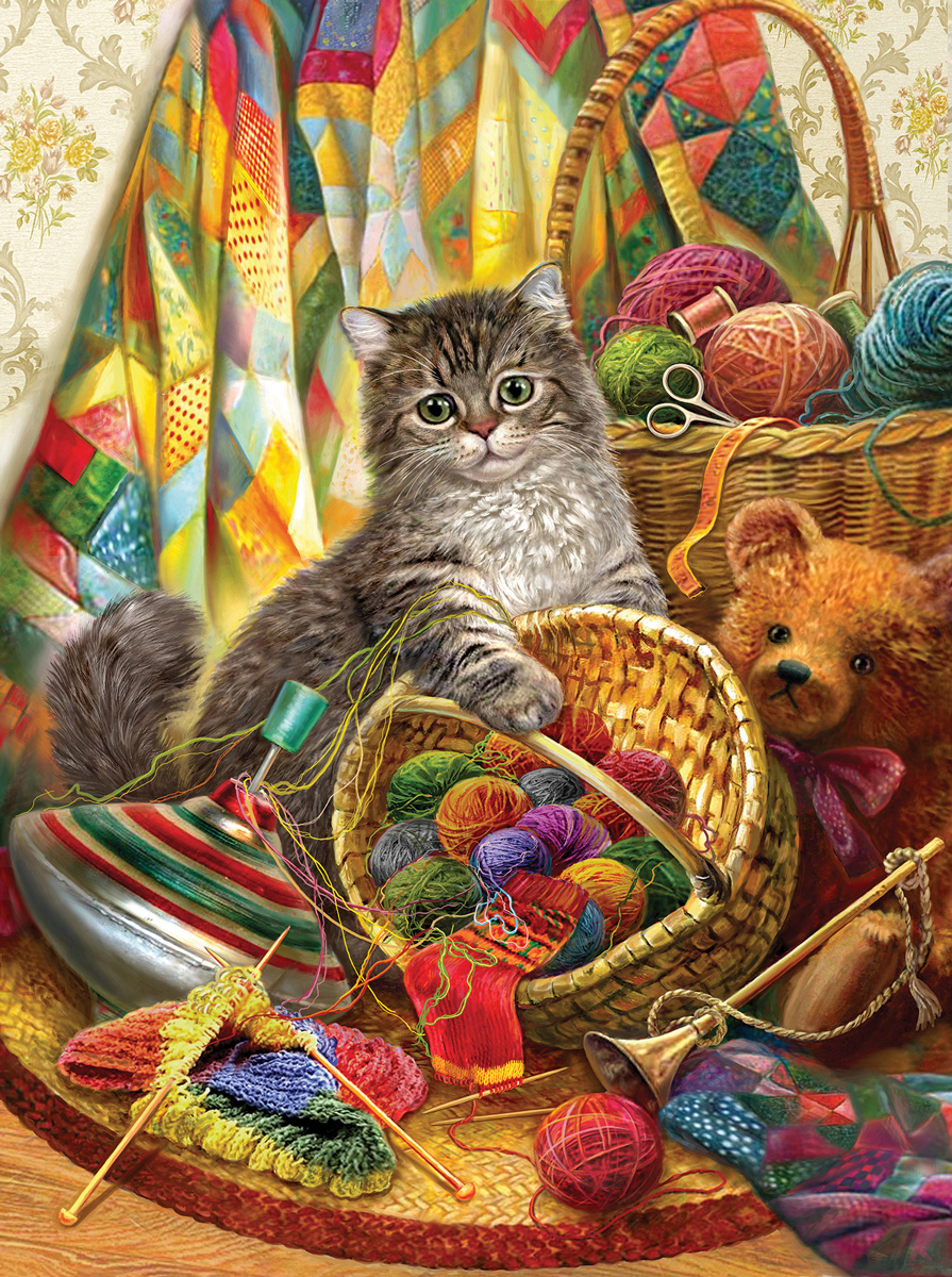 Dockside Cats, 1000 Pieces, Vermont Christmas Company