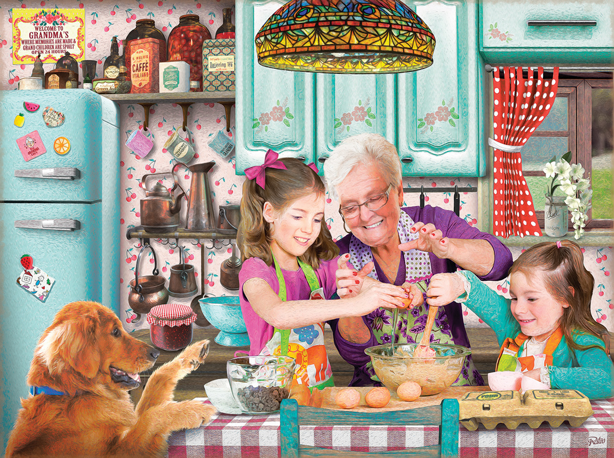 Life is Better at Grandma's People Jigsaw Puzzle