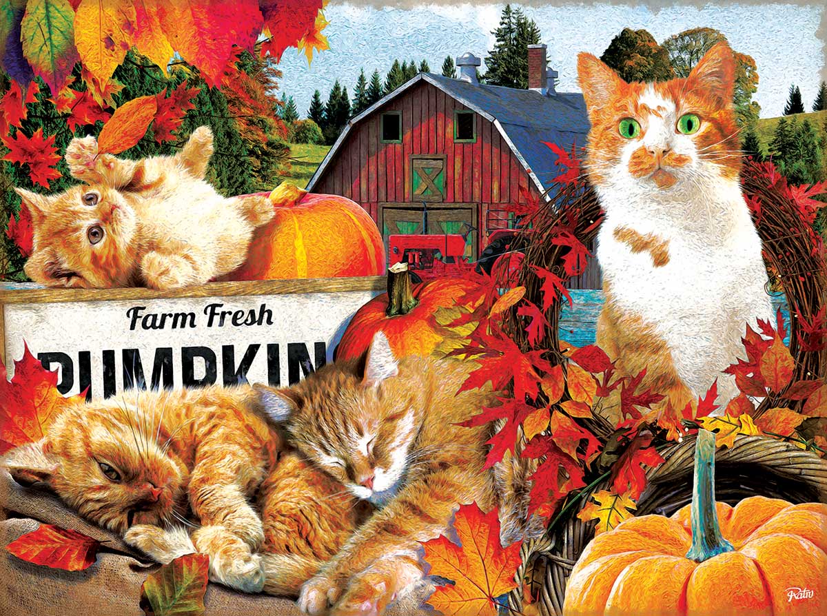 Farm Fresh Pumpkins Farm Jigsaw Puzzle