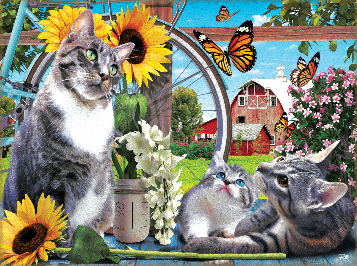 Vermont Christmas Company Love My Cats Jigsaw Puzzle 1000 Piece
