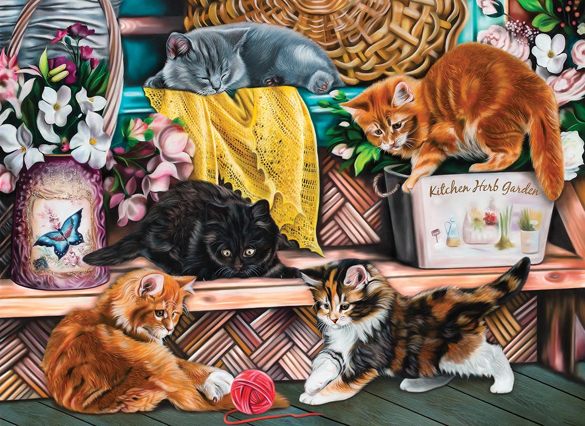 Vermont Christmas Company Love My Cats Jigsaw Puzzle 1000 Piece