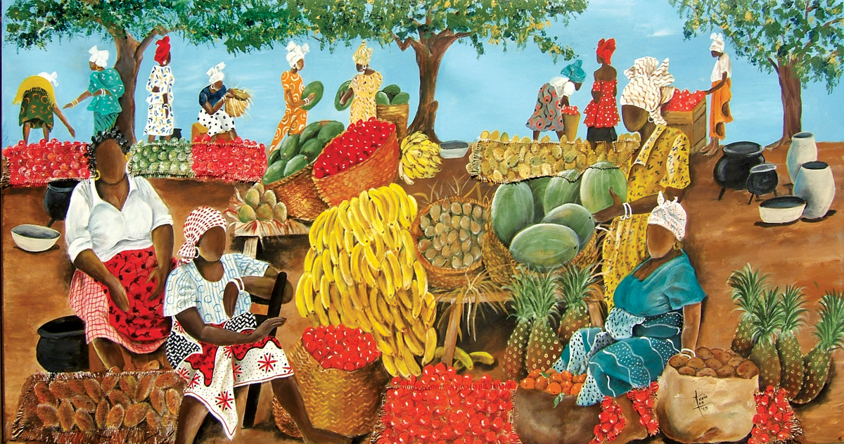 Marketplace People Of Color Jigsaw Puzzle