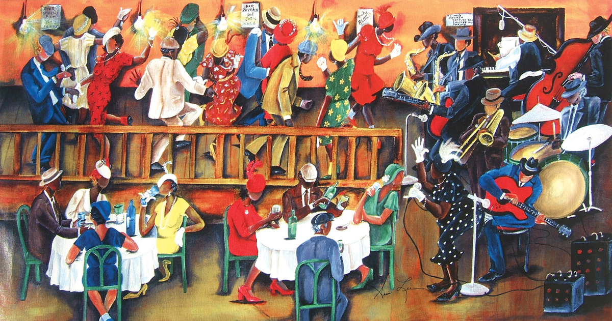 Juke Joint People Of Color Jigsaw Puzzle