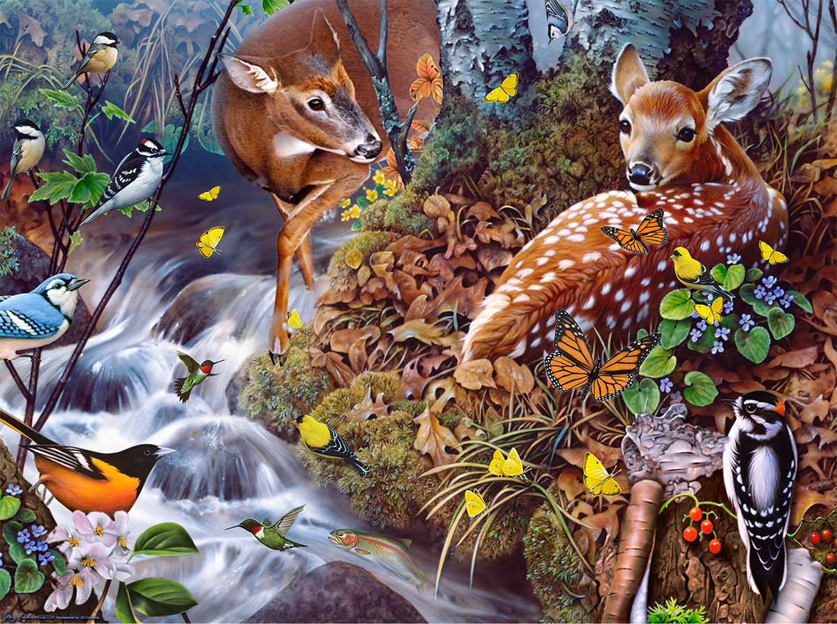 Fawn Song Animals Jigsaw Puzzle
