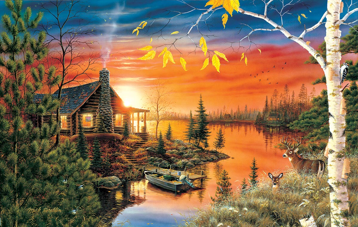 Autumn Evening Lakes & Rivers Jigsaw Puzzle