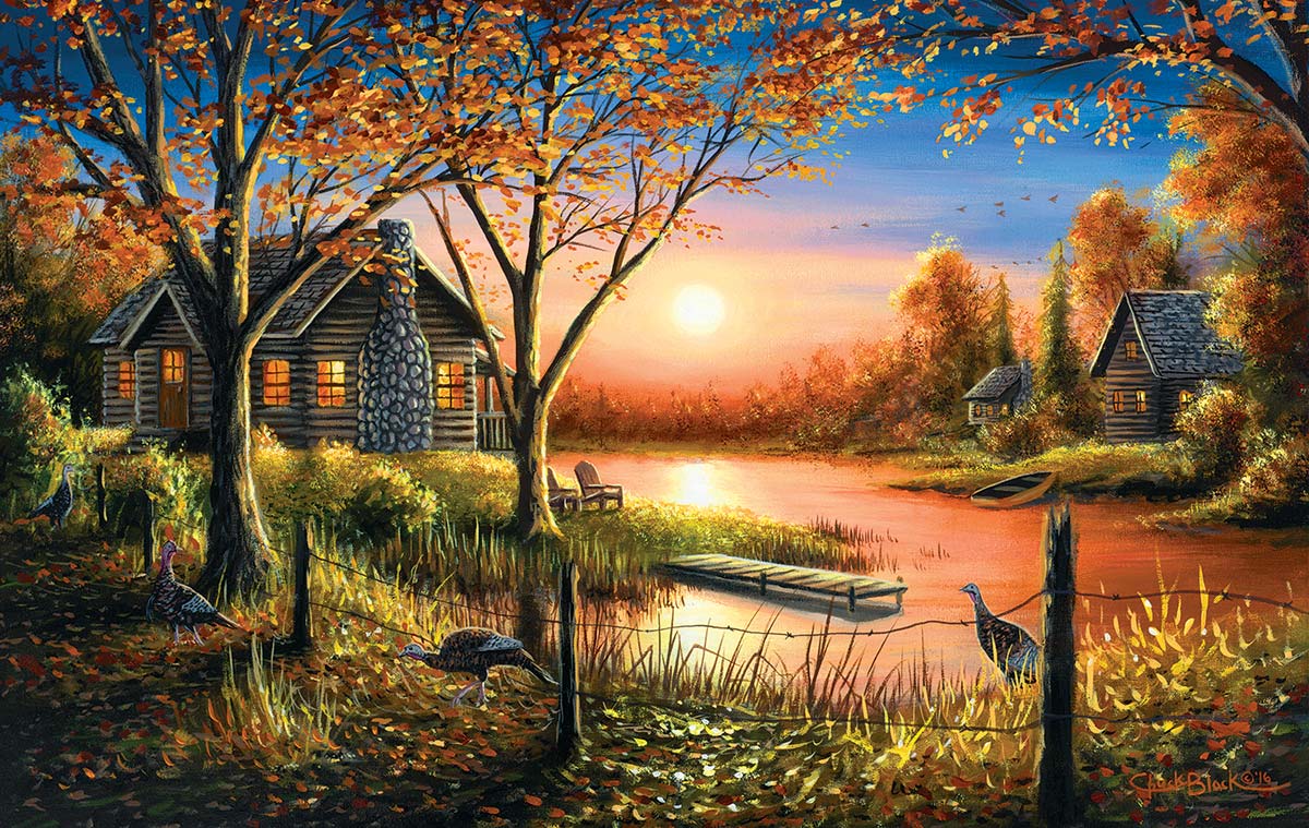 Glorious Sunset Lakes & Rivers Jigsaw Puzzle