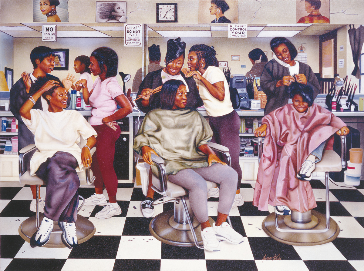 Beauty Shop Gossip People Of Color Jigsaw Puzzle