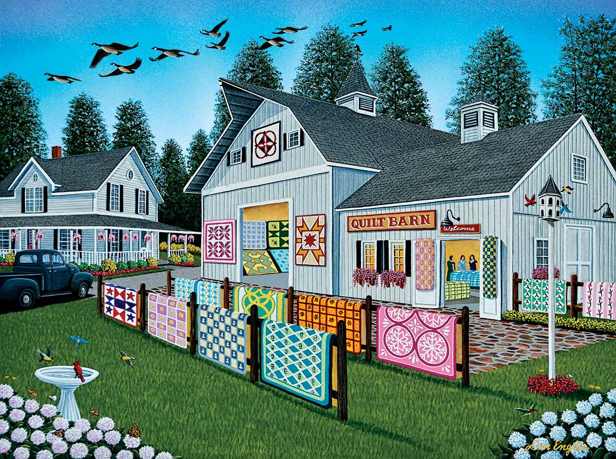 Welcome to the Quilt Barn Farm Jigsaw Puzzle