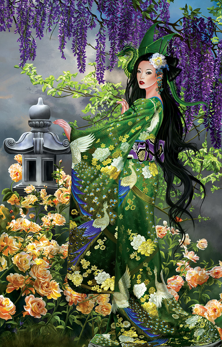 Queen of Jade Gothic Art Jigsaw Puzzle